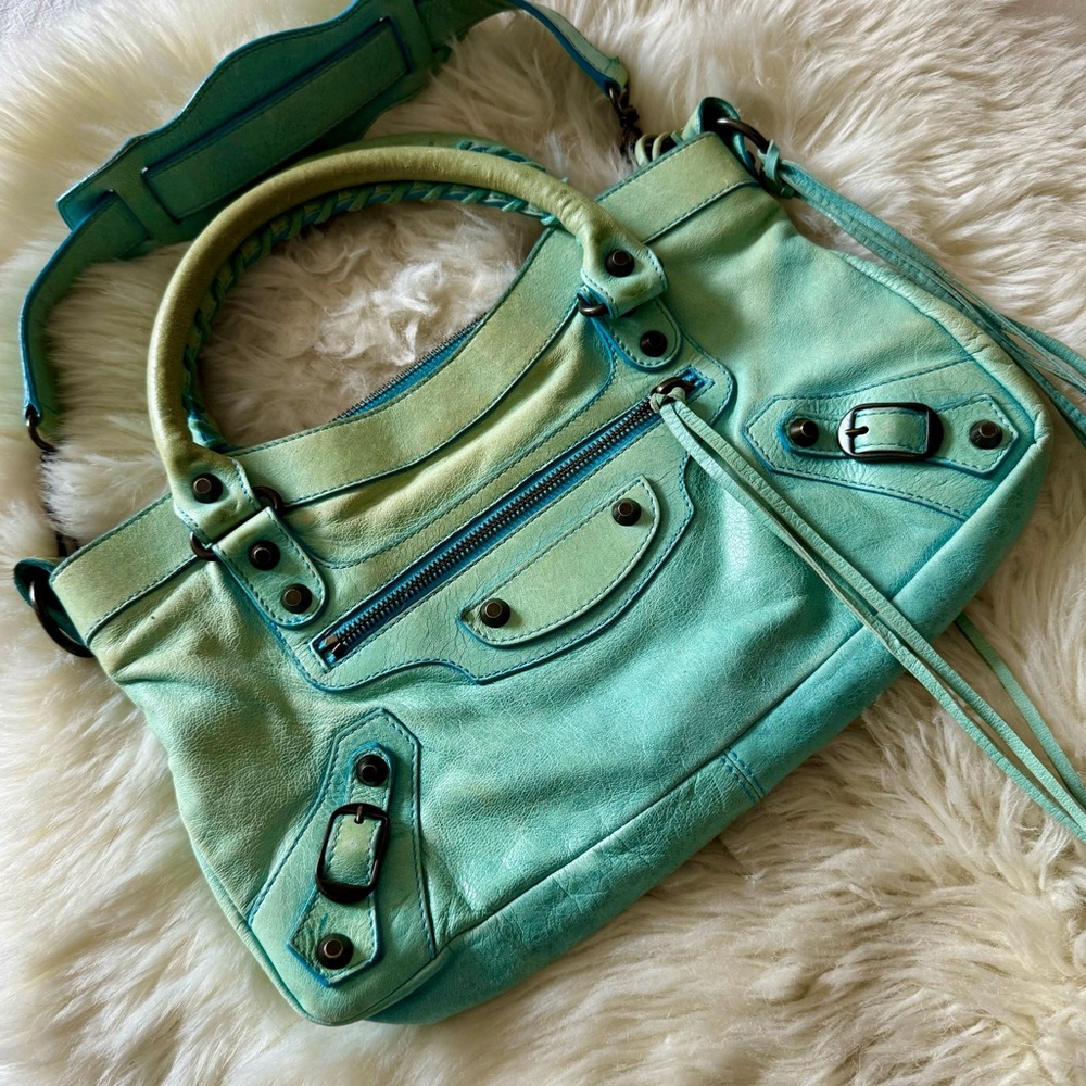 Balenciaga Leather Motocross Classic First Bag